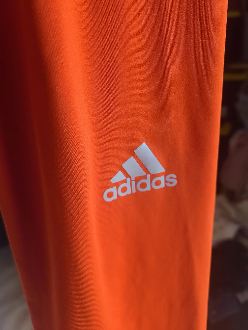 Adidas Techfit Climalite Compression Tights Men's XL Orange Athletic Leggings